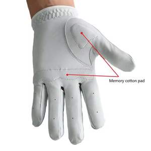 Premium Cabretta Durable Leather White Golf <b>Gloves</b> Outdoor Casual Adult Comfortable Feel All Golfers Anti Slip Palm Grip Sports - Product Image 4