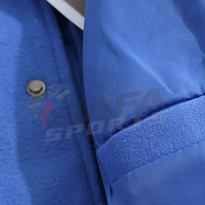 Chaqueta universitaria de lana con logotipo personalizado para hombre, botones a presión, bordado de chenilla, manga de cuero, soporte, Parche de invierno, Letterman personalizable - Product Image 2