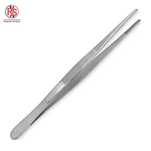 Pince chirurgicale manuelle de haute qualité en acier inoxydable de 8 pouces, à pointe dentelée, pour tissus, kit hospitalier - Product Image 2