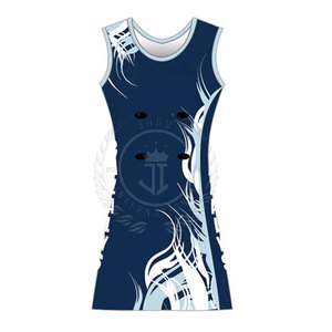Uniforme de Netball de Estilo Único Hecho en Fábrica, Impresión de Logotipo Personalizado, 100% Poliéster, Transpirable, de Secado Rápido, Ligero, para Mujer - Product Image 4