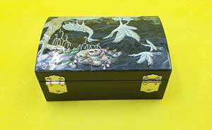 Inlaid Jewelry Box for <b>Gifting</b> Purpose Unique Handmade Top Quality Blue Mother of Pearl Inlaid Jewelry Box for <b>Gifting</b> Purpose - Product Image 6