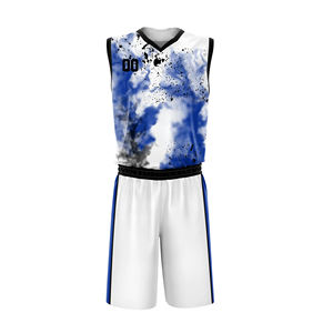 Uniforme de basket-ball à marque privée en gros, prix de gros, uniforme de basket-ball sans manches personnalisé, tissu respirant, uniforme de basket-ball uni, service OEM - Product Image 5