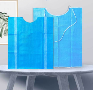 Bavaglini Dentali Monouso Impermeabili - Alta Qualità 1 Strato PE + 2 Strati Carta 33x45cm Colori Assortiti - Product Image 2