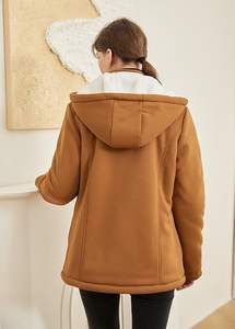 Abrigo de Invierno con Capucha para Mujer, Chaqueta Cálida y Gruesa con Botones de Cuerno y Bolsillos, Ropa de Abrigo de Moda - Product Image 5