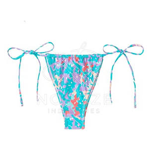 Conjunto de bikinis de alta calidad Traje de baño colgante Sin espalda Lateral Corbata Ajustable Mujeres Bikinis sexy - Product Image 4