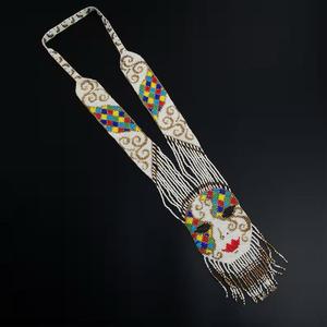 Custom Made Glass Seed <b>Beaded</b> Necklaces With Matching Earrings Available in Custom Made Patterns for Resale by Fashion Stores - Product Image 4