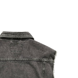 Nuevo chaleco vaquero transpirable Premium para hombre, diseño de alta calidad, chaqueta vaquera informal sin mangas ajustada, chaleco vaquero informal para hombre, OEM - Product Image 6