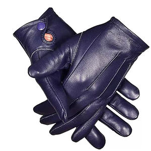ถุงมือหนังแท้ระบายอากาศได้ดีสำหรับใส่กลางแจ้งทุกวันถุงมือแต่งผ้าหนังแท้100% สำหรับฤดูหนาวโดยตรง - Product Image 1