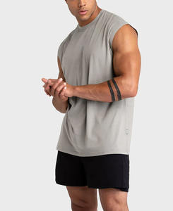 Camiseta Deportiva de Verano para Hombre, de Alta Calidad, de Poliéster y Algodón, Transpirable, de Compresión, Tejida, Informal, Ecológica, Antibolitas - Product Image 4