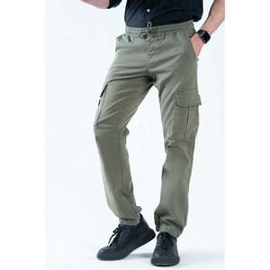 <b>Mens</b> JAXIN Cargo Cotton Trousers 100% Cotton Canvas Straight Pattern Tactical Pants Customized Logo Pleats Zipper Colored - Product Image 6