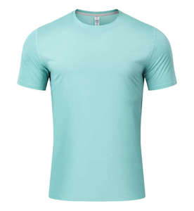 Camisetas de poliéster para hombre, tela transpirable, secado rápido, ligero, OEM, ODM, directo de fábrica, proveedor de ropa deportiva personalizada - Product Image 1