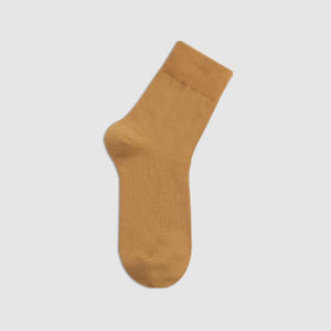 Calcetines de Vestir de Algodón de Punto Transpirable para Mujer - Calcetines Coreanos Lisos Casuales para Uso Diario - WC021 # 1~5 - Product Image 6