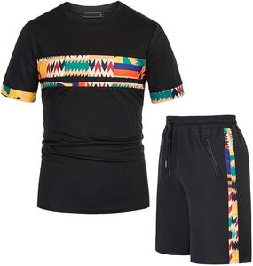 Camisetas personalizadas unisex Conjunto corto Alta calidad 100% Algodón Poliéster/Tela de mezcla de algodón Secado rápido Paneles gráficos casuales Diseños - Product Image 1