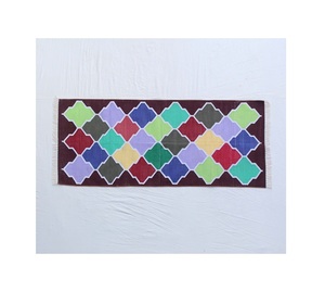 Durry y alfombra de algodón indio tradicional tejido a mano indio patrón geométrico lavable para dormitorio - Product Image 1