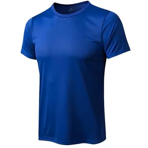 Men's Custom Logo Short Sleeve Running T-<b>Shirt</b> Breathable Quick Dry Casual Gym Sports Bodybuilding Top with Solid Pattern - Product Image 2