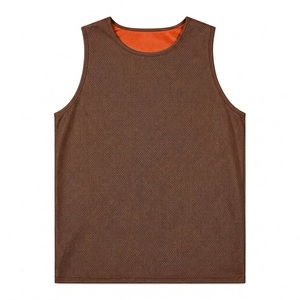 Thin Non See Through Polyester Mesh <b>Net</b> For Sweat And Heat Control Double Neck Lining Gym Colorfast Fabric Tank <b>Top</b> For Hiit - Product Image 2