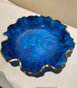 ชามใส่ผลไม้และสลัดทำจากเรซิ่นทรงกลมขนาดใหญ่สไตล์แฟนซีเป็นมิตรกับเรซิน - Product Image 3