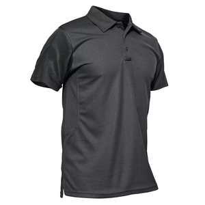 Polos informales de algodón y poliéster, camiseta Polo de gran tamaño de manga corta de peso pesado personalizada de 220gsm para hombres 2025 - Product Image 4
