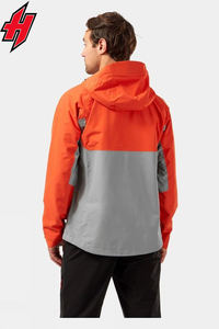 Men's Casual Winter Jacket with <b>Waterproof</b> Breathable Windproof Hood Zipper Closure Autumn Thin Rain Jacket Pockets for Spring - Product Image 5