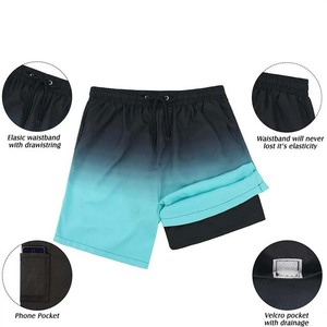 ขายส่ง OEM ที่กําหนดเองเสื้อผ้าผู้ชายกางเกงขาสั้น Drawstring เอวยางยืดถนนสวมใส่สบายๆการฝึกอบรมระเหิดพร้อมกระเป๋าสั้น - Product Image 5