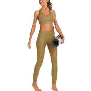 Conjuntos de Yoga de ropa deportiva con logotipo personalizado al por mayor, ropa de entrenamiento, ropa de talla grande para mujer - Product Image 4