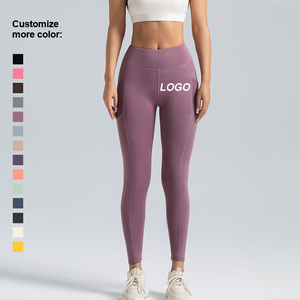 Leggings de yoga pour femmes, taille mi-haute, en Spandex/Polyester, respirants, imperméables, pour fitness et course à pied, effet push-up, séchage rapide - Product Image 1