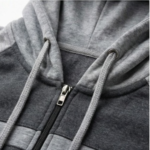 Ensemble de survêtement de sport pour femmes, couleurs contrastées personnalisées, capuche élégante, course à pied, entraînement, salle de sport, 100% coton, vêtements de sport de qualité supérieure - Product Image 4