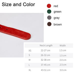 Collier pour Chien en Cuir PU de Couleur Unie Marque de Luxe Accessoires Réglables pour Chien Grossiste Meilleur Prix - Product Image 5