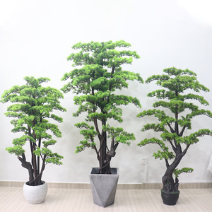 Cây thông nhân tạo lớn bán buôn, cây thông giả, cây cảnh nhân tạo, cây thông trắng trang trí trong chậu, dùng cho trong nhà và ngoài trời - Product Image 1