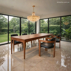 MESA DE COMEDOR DE ÓNICE NEGRO DE 60 CM DE ANCHO, MESA DE COMEDOR MODERNA DE LUJO DE PIEDRA DE ÓNICE, MUEBLES DE COMEDOR ELEGANTES, MESA DE COMEDOR MODERNA DE ROBLE - Product Image 6