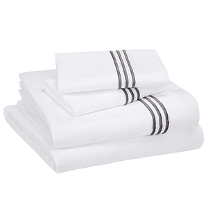 Juego de sábanas de hotel no tejidas blancas desechables OEM Technics tejido liso precio bajo con etiqueta privada para dormitorio - Product Image 4