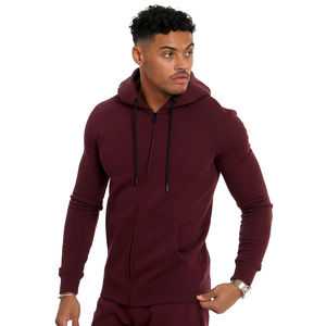 Vente en gros de haute qualité 2025 Custom Made Fashion Street Wear 100% Sweat à capuche zippé en coton peigné de qualité supérieure pour hommes - Product Image 3