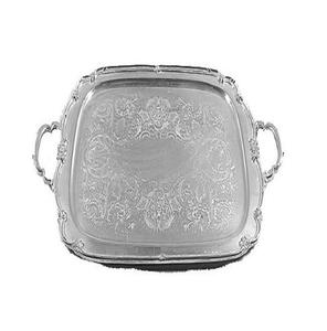 Bandeja Ovalada de Latón Estilo Árabe Hecha a Mano de Alta Calidad, Reutilizable y Decorativa para Servir Alimentos - Product Image 1