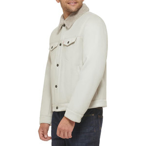 Blouson Bomber d'Hiver pour Homme de Haute Qualité, Col Montant, Style Urbain, Écologique, Anti-UV, en Cuir Enduit OEM - Product Image 4
