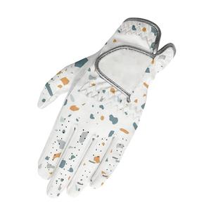 Gants de golf en cuir véritable Cabretta de qualité supérieure avec protection UV souple et flexible pour le sport Logo personnalisable pour la pêche - Product Image 1