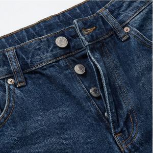 กางเกงยีนส์เดนิมแบบใหม่สำหรับผู้หญิง เอวกลาง ทรงเข้ารูป ออกแบบแบรนด์ส่วนตัว แฟชั่นสตรีทแวร์ - Product Image 4