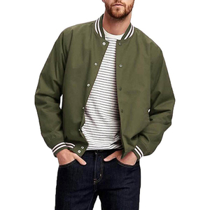 Veste universitaire élégante pour hommes et femmes avec coupe confortable et ourlet côtelé, parfaite pour les vêtements de rue décontractés et les activités de plein air 2026 - Product Image 1