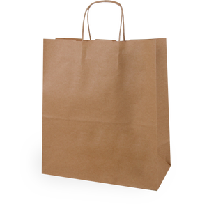 Borsa in carta kraft L, ca. 33 × 41 × 12 cm, carta kraft 90 g/m² - Product Image 2