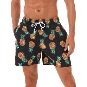 Pantalones cortos de verano con logotipo personalizado para hombre, traje de baño de fitness con estampado digital en Tallas grandes - Product Image 4