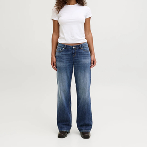 กางเกงยีนส์ขายาวสไตล์วินเทจขาตรงทรงหลวมสำหรับผู้ชายทรงขากว้างออกแบบโลโก้ได้ตามต้องการ - Product Image 4