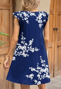 Robe courte indienne faite à la main en coton robe de fête d'anniversaire élégante pour fille robe d'été robe de voyage personnalisée mariée mariage - Product Image 3