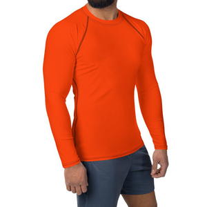 Wholesale Manufacturer Sportswear Men's Rash Guard <b>Swimming</b> Top Long Sleeve Compression Breathable Quick Dry Eco-Friendly OEM - Product Image 4