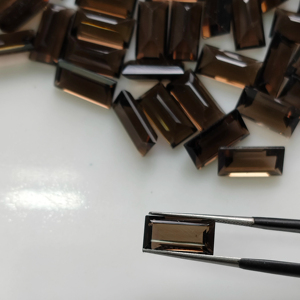 Cuarzo Ahumado Natural de 12x6 mm, Corte Baguette Escalonado, Piedra Preciosa Suelta de la Mejor Calidad para la Fabricación de Joyas - Product Image 1