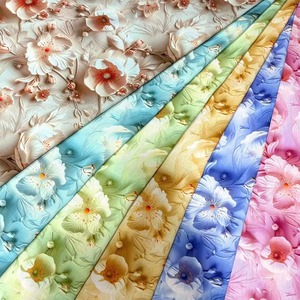 Para descarga de ropa Impresión digital 100 Tela de rayón Challis Tela de rayón Viscosa Spandex Tela de rayón impresa - Product Image 1