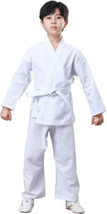 Bon marché, vente en gros, uniforme de karaté à col en V de haute qualité, vêtements d'entraînement d'arts martiaux pour adultes et enfants avec logo imprimé, kimono Jiu Jitsu - Product Image 2
