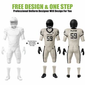 Adult Custom Logo Printed Breathable Quick Dry Twill Pants American Football Jersey Uniform Set for Sports Training Wear - Product Image 2