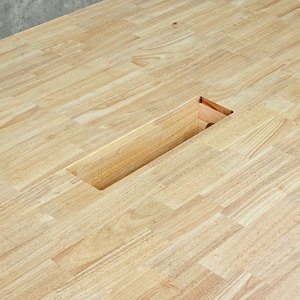 Minimalist Modern <b>Office</b> Furniture 240x120cm Oval Meeting <b>Table</b> BH68011 Made of Rubber Wood for Conference Room Hotel School - Product Image 5