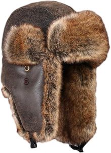 Chapeau de trappeur décontracté doublé pour l'hiver Casquette d'hiver Femmes Hommes Coupe-vent - Product Image 5