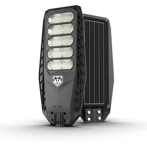 อัปเกรดไฟถนนพลังงานแสงอาทิตย์กลางแจ้ง300W 400W 500W 600W แบตเตอรี่เซ็นเซอร์เรดาร์ LiFePO4ทำงาน4วันที่ฝนตก - Product Image 4