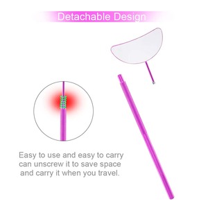 Espejo de Pestañas Rosa de Marca Privada para Belleza, Espejo de Extensión de Pestañas de Ángulo Amplio, Herramienta con Agarre Cómodo, Transparente, Bahasa Pro - Product Image 6